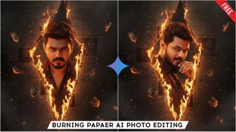 Google Gemini Burning Paper Ai Photo Editing