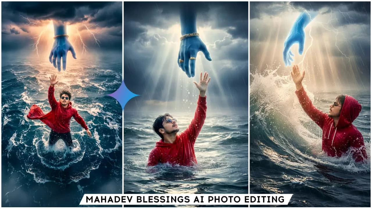 Google Gemini Mahadev Blessing Ai Photo Editing Prompts Real Face