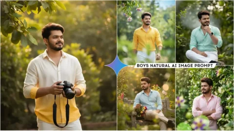 Google Gemini Boys Outdoor Portrait AI Photo Editing Prompts
