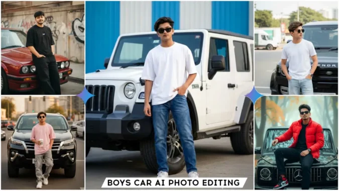Google Gemini Boys Realistic Car Ai Photo Editing Prompts Free
