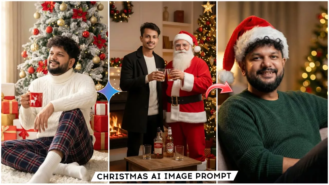 Google Gemini Christmas Ai Photo Editing Prompts With Real Face