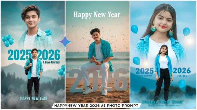Google Gemini Happy New Year 2026 Ai Photo Editing Prompts