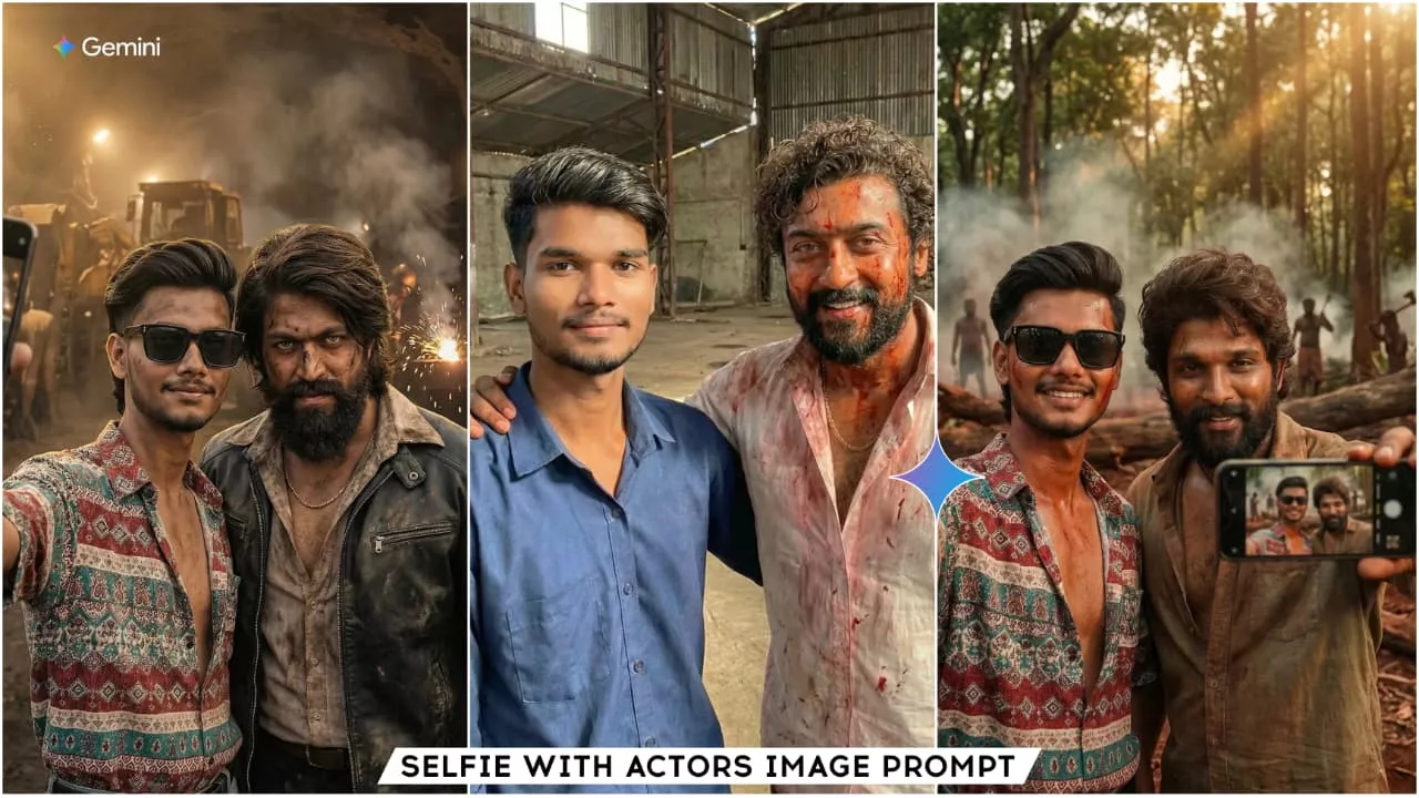 Google Gemini Selfie With Actor Ai Image Editing Prompts