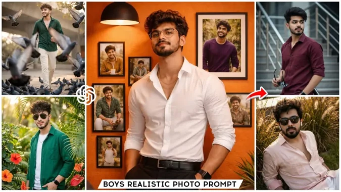 Boys Realistic Ai photo Editing Prompt