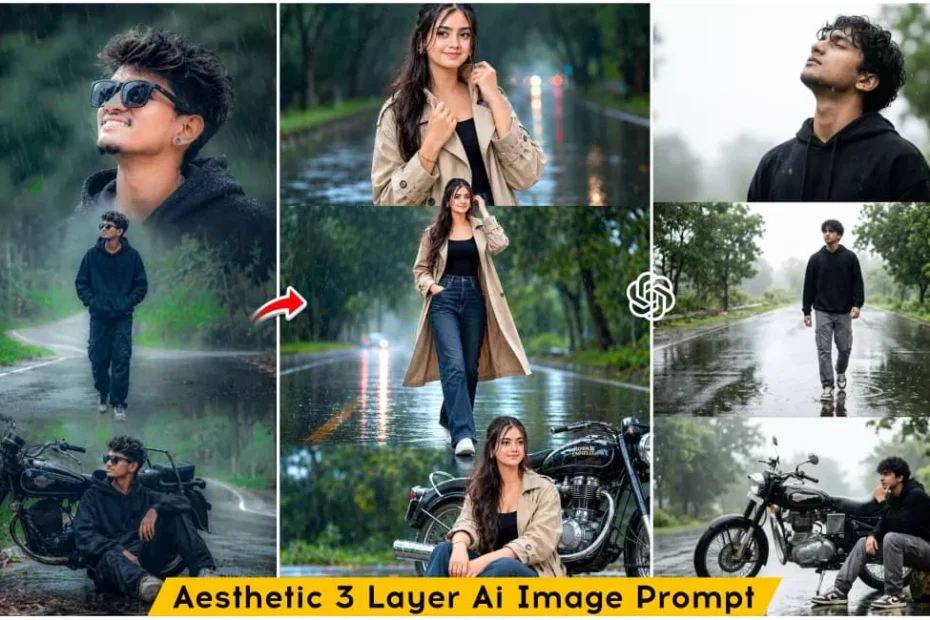 Aesthetic 3 Layer Ai Photo Editing Prompt