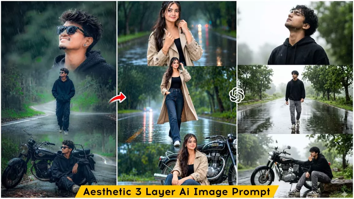Aesthetic 3 Layer Ai Photo Editing Prompt