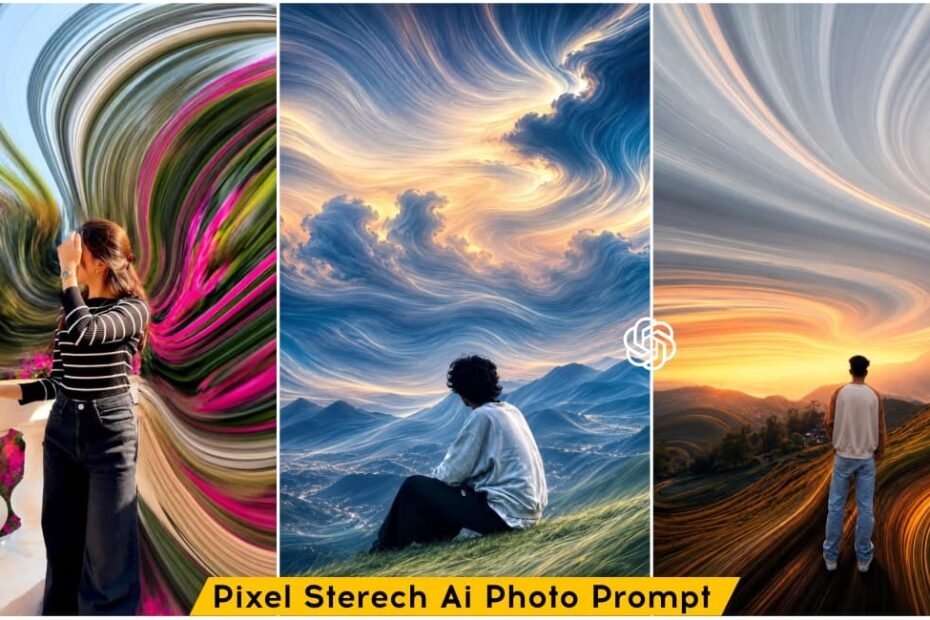 Pixel Stretch Photo Prompt