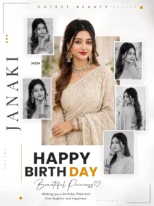 Collage Style Birthday Poster Ai Photo Editing Prompt