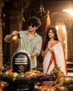 Mahadev Shivling Sawan Ai Photo Editing Prompt
