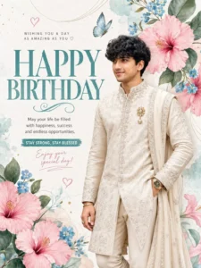 New Trend Birthday Poster Ai Photo Editing Prompt