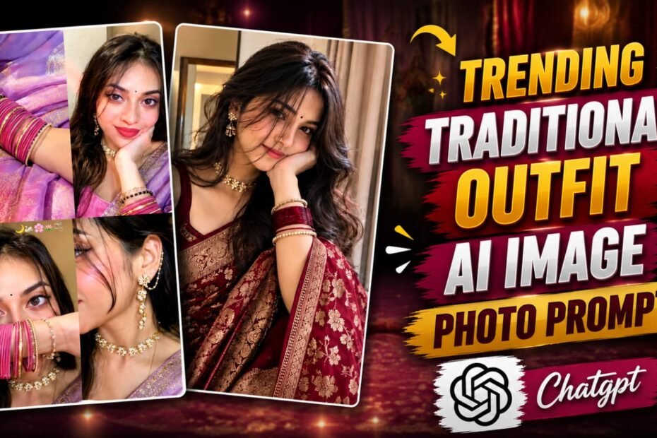 Girls Traditional Outfit Ai Photo Editing Prompts Chatgpt